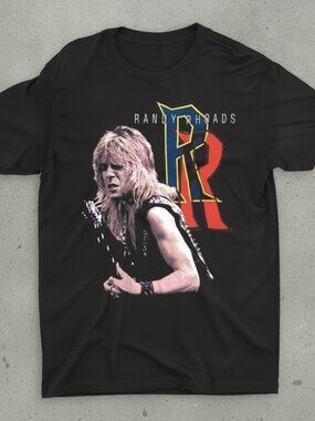 Randy Rhoads Vintage T-Shirt, Legendary Guitarist Graphic Tee, Ozzy Osbourne